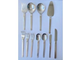 Vintage Retroneu Serving Utensils, Stainless , 11 Pieces