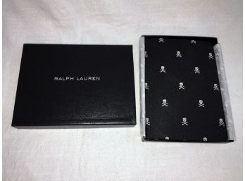 Awesome & Unusual SKULLS - RALPH LAUREN Diary / Datebook / Notebook - All Black - Brand New In Box - Nice Gift