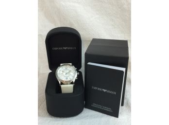 Incredible $595 Brand New GIORGIO ARMANI / EXCHANGE Chronograph Watch In Original Box - Paid $595 - NICE !AID