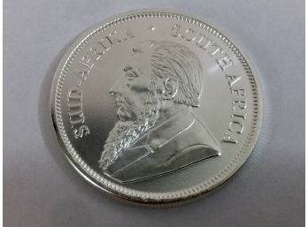 (2 Of 4) Brand New Uncirculated South Africa 2021 KRUGERRAND All Pure Silver - One Ounce - Ingot / Bullion