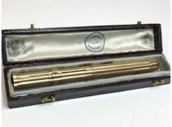 Incredible Antique TIFFANY & Co. Makers - 18kt Gold Small Fountain Pen Original Box INCREDIBLE Piece 1870s