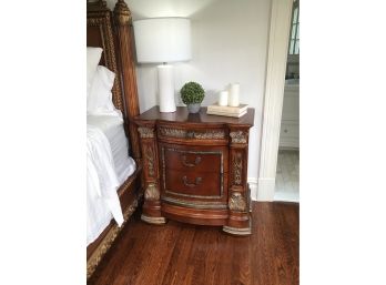 Gorgous Frenh Empire Two Drawer Chest / Night Stand / End Table - Matches Bed - Fantastic Quality Piece !