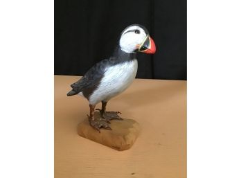 Puffin Wooden Decoy, Alaska 1999