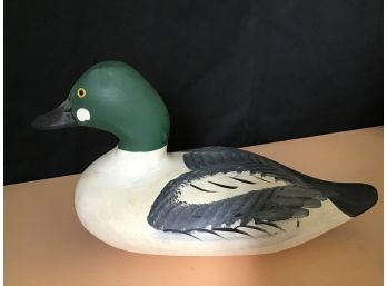 Vintage Duck Decoy, Handcrafted And Signed Bob Jobes