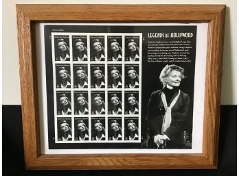 Katherine Hepburn Framed Stamps