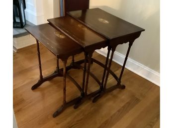 3 Inlaid Nesting Tables