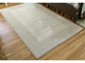 Wool Area Rug ~ Cream