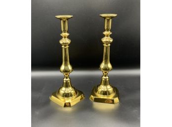 Beautiful Vintage Brass Candlesticks ~ Harvin ~