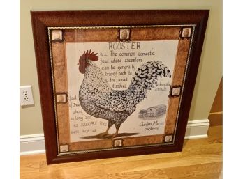 Rooster Print Signed C. K. Mckinley