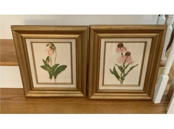 Pair  Vintage Flower Paintings ~ Local Artist ~