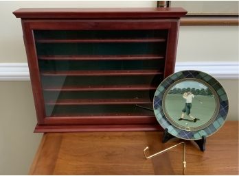 Golf Ball Display Case & Plate