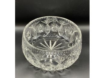 Gorgeous Large Crystal Salad Bowl