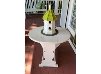 Painted Ethan Allen Table W/Birdhouse