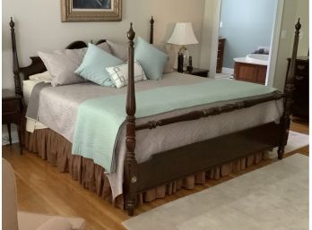 Ethan Allen King Size  Four Poster Bed