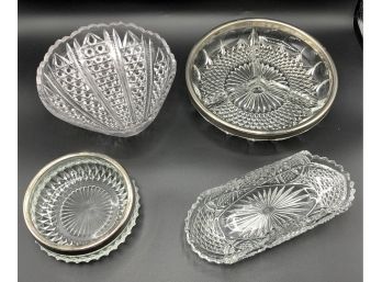 4 Pc Crystal Lot