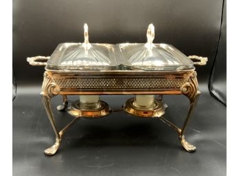 Beautiful Double Silver Plate  Server