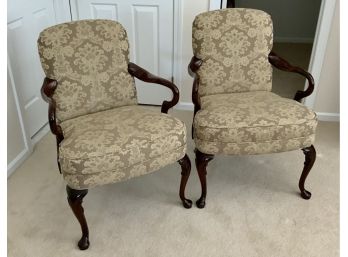 Pair Of Side Chairs ~ Decorative Pillows ~