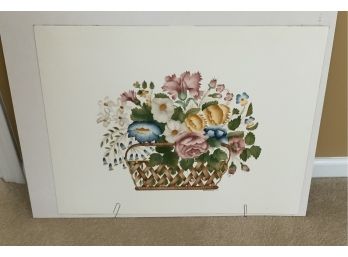 Unframed Flower Basket