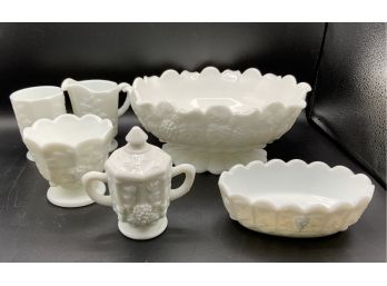 Scalloped Edge Pedestal  Bowl & More ~ West Moreland ~