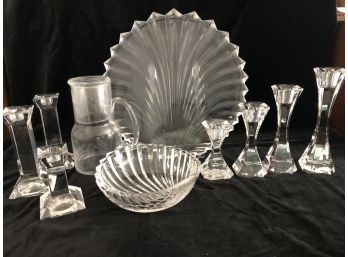 10 Piece Selection Of Crystal From  Villeroy & Bochs Platano And Prisma Collections