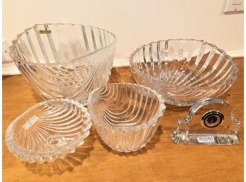 Villeroy & Boch Crystal Bowls And Serve Ware From The Platano Collection