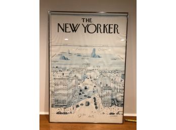 Saul Steinberg- View Of The World From 9th Avenue (The New Yorker 1976 Poster)- Iconic