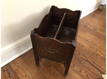 Wooden Magazine Rack - Vintage