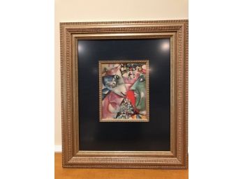 Double Framed And Matted Giclee - Chagall 'I And The Village'