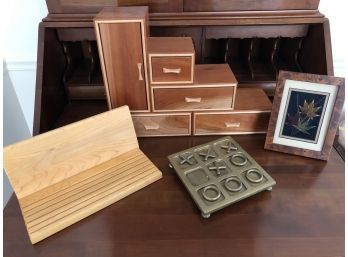 Hand Made Wooden Jewelry Box - Framed Matted Shadow Box And More