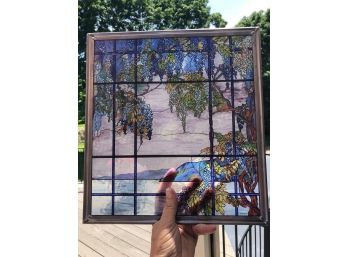 Tiffany Stained Glass Reproduction - View Of Oyster Bay