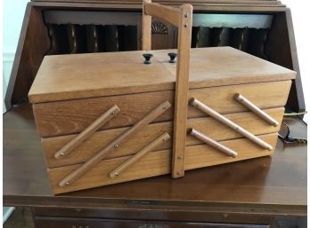 Vintage Tiered Sewing Box