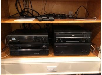 VCR And Laser Disk And Sound System - One Bundle - Sony, Yamaha And Pioneer