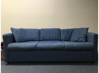 Denim Pullout Sofa Sleeper (Please Read Description)