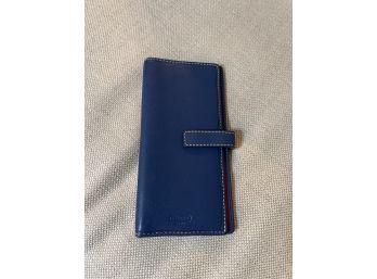 Coach Blue Leather Card Holder