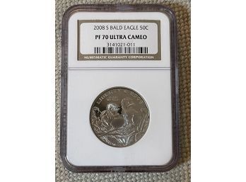 2008 Bald Eagle Half Dollar PF70 NGC Proof Coin