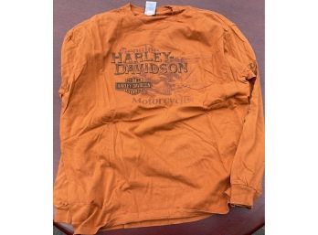 Vintage Mens Long Sleeve Tshirt Xxl Boston, MA Harley Davison