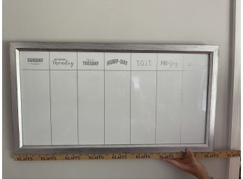 Calendar Dry Eraser Board