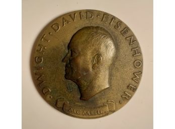 1953 Medallic Art Co, Dwight David Eisenhower Inaugural Bronze Medal