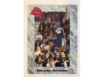 Dikembe Mutombo RC - '91 Classic '1991 Draft Picks' Featured Rookie Card #151