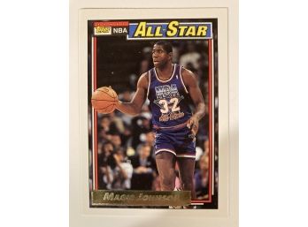 Magic Johnson '91-92 Topps Gold All Star Edition Card