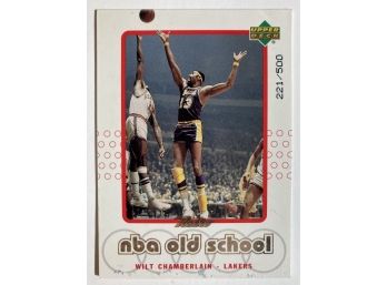 '99-00 Upper Deck Wilt Chamberlain 'nba Old School' Card Chrome Lettering Edition 221/500