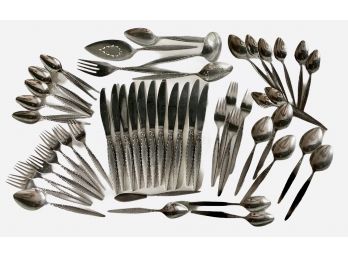 Partial Set Of MCM Stainless Flatware From Community  - 54  Pcs.