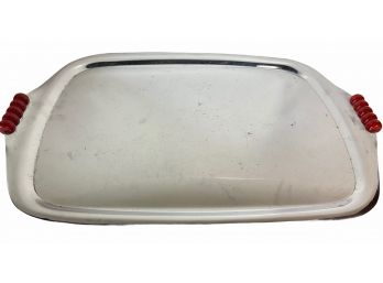 Rare Art Deco Chrome Tray  -  Manning Bowman, Meriden, Conn. 15'