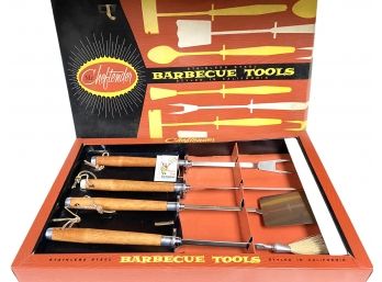 Vintage Mr. Cheftender Stainless Steel Barbecue Tools Styled In California