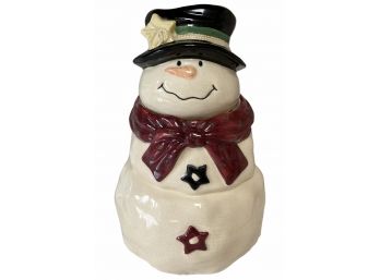 Vintage Snowman Cookie Jar