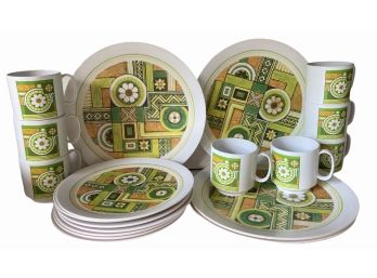 Mod Melamine Plates & Mugs - Perfect For Picnics & BBQ