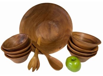 Vintage Teak? Salad Bowl Set