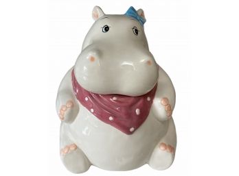 Vintage Hippo Cookie Jar