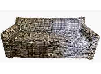 Vintage 1970s Houndstooth Sleep Sofa