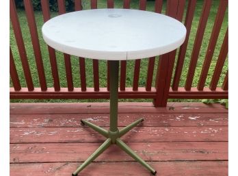 Vintage George Nelson Style Pedestal Accent Table  (C)